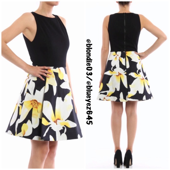 Alice + Olivia Kourtney box-pleated Combo dress 0 - Picture 2 of 6